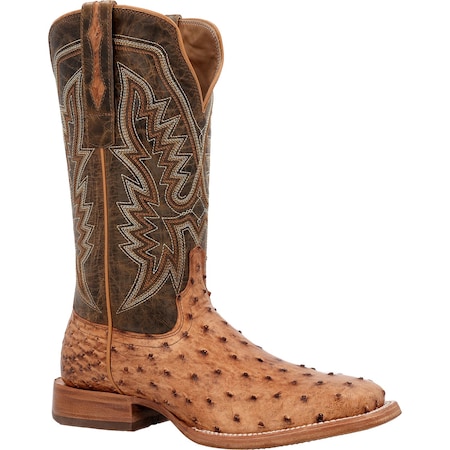 Durango Western Boot, 10 B, Leather, 13 in H, Antiqued Saddle DDB0472